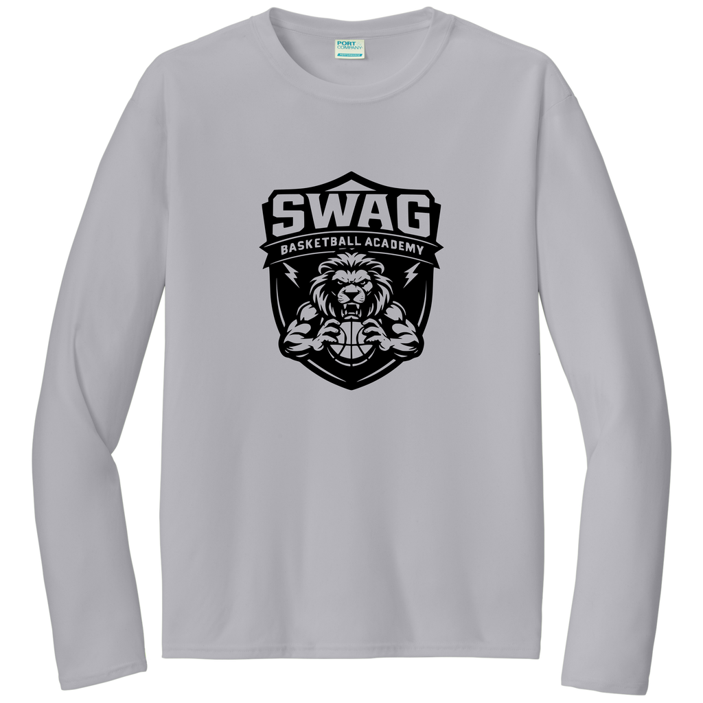 Swag Dri Fit Long Sleeve Fan Shirt - Silver/Black