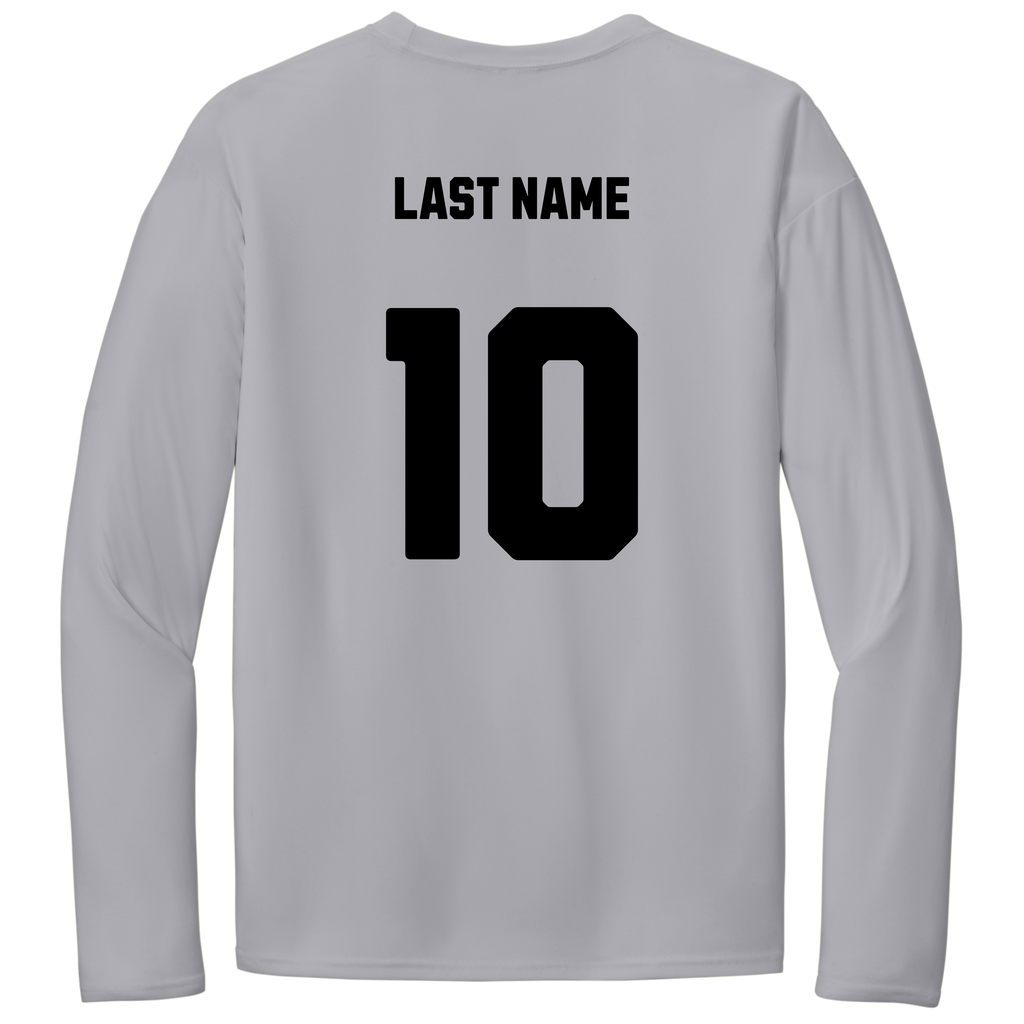 Swag Dri Fit Long Sleeve Fan Shirt - Silver/Black