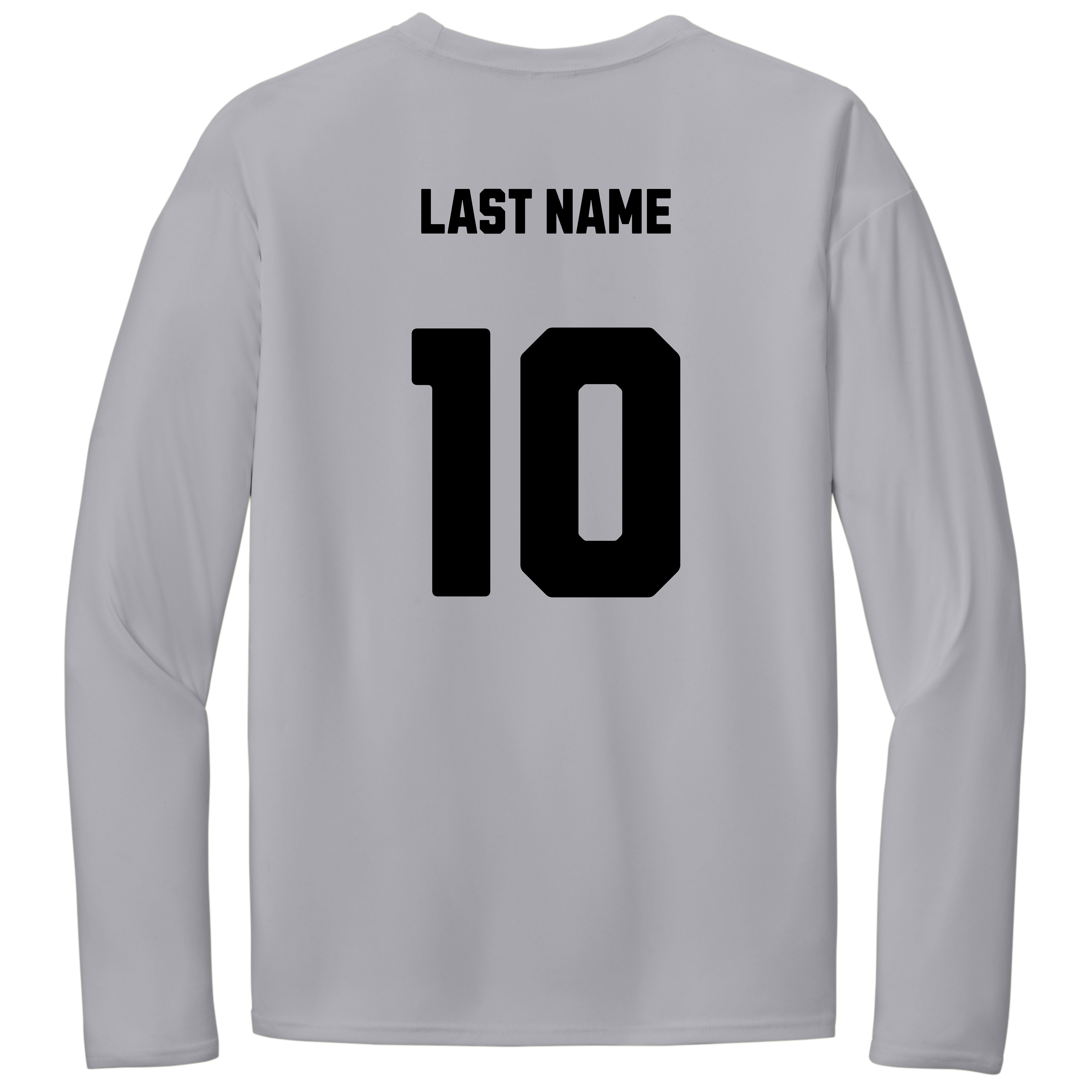 Swag Dri Fit Long Sleeve Fan Shirt - Silver/Black