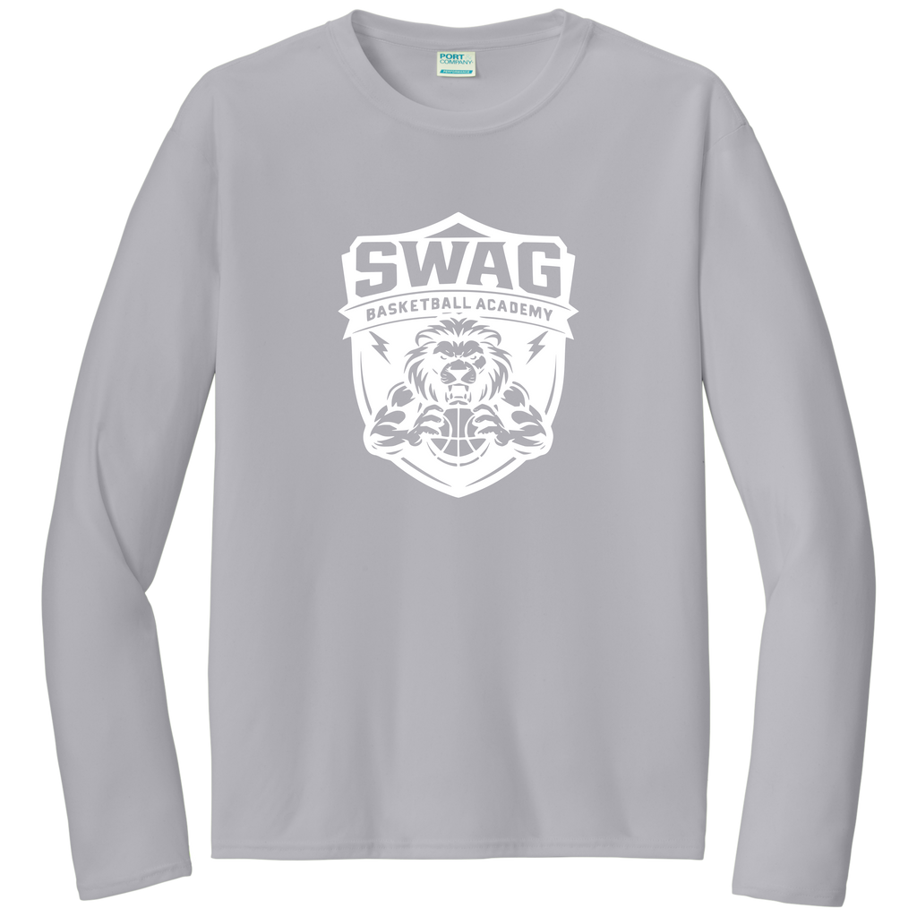 Swag Dri Fit Long Sleeve Fan Shirt - Silver/White