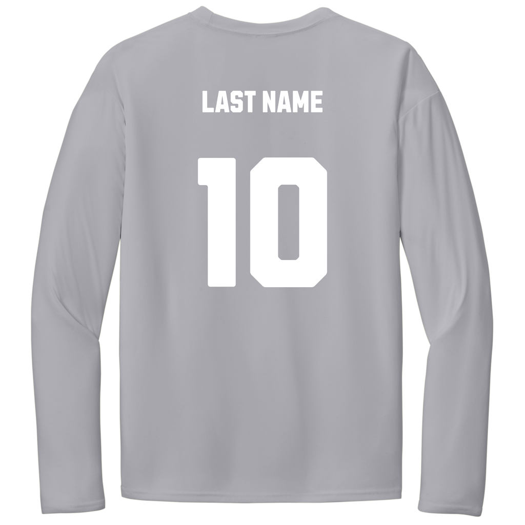 Swag Dri Fit Long Sleeve Fan Shirt - Silver/White