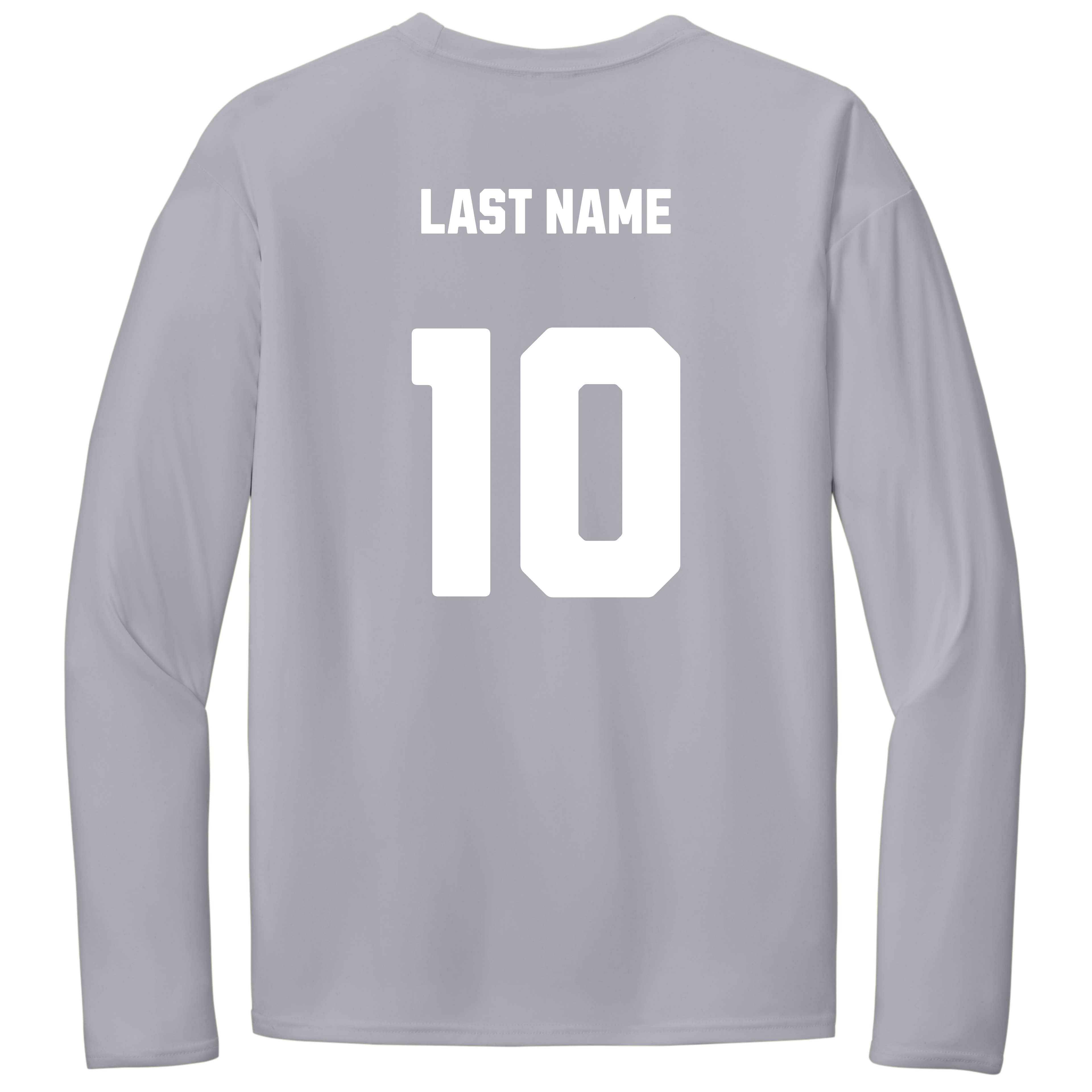 Swag Dri Fit Long Sleeve Fan Shirt - Silver/White